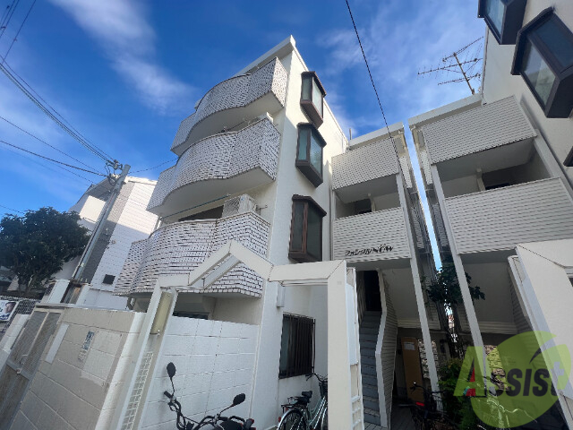 【尼崎市大物町のマンションの建物外観】