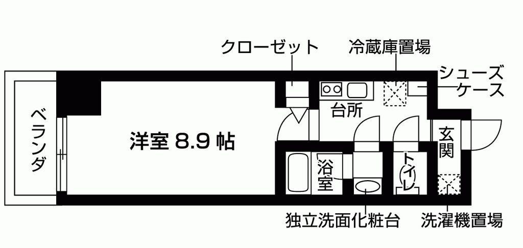 新百合グリーンビルの間取り