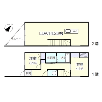 メゾン ラコルトVIの間取り