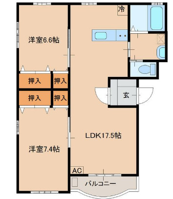 Fraiseマンションの間取り