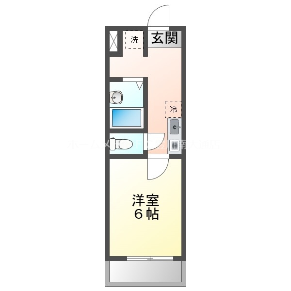 豊川市市田町のアパートの間取り