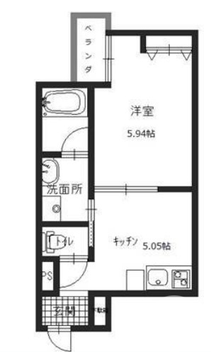 堺市堺区南安井町のアパートの間取り