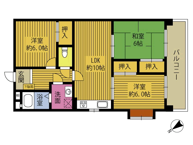 シーサイド大平の間取り