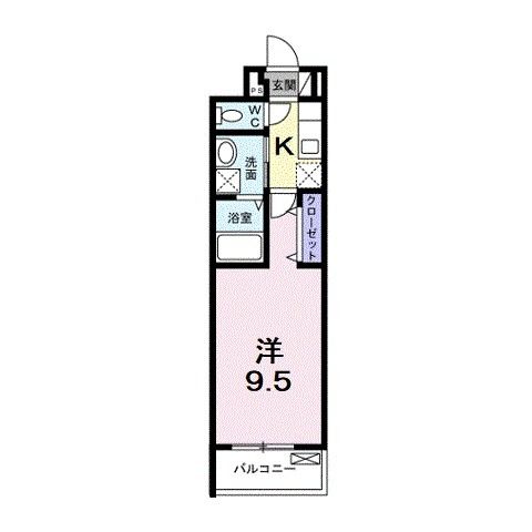 橿原市法花寺町のアパートの間取り