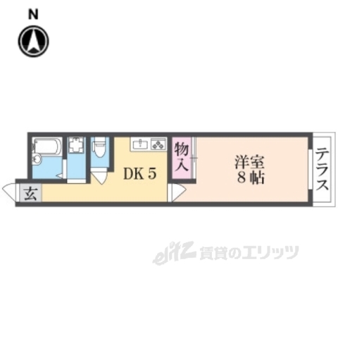 生駒市辻町のマンションの間取り