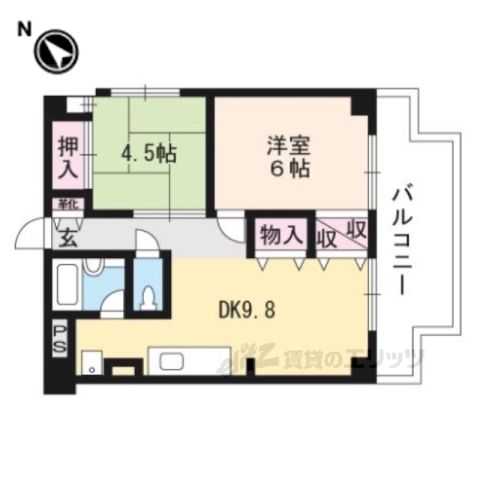 東和ハイツ東館の間取り