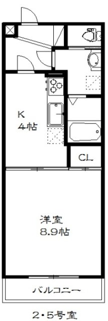 エクシード田町の間取り