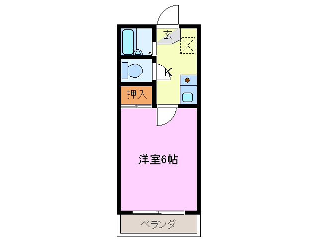 伊勢市馬瀬町のマンションの間取り