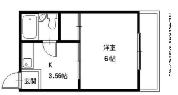 【彦根市馬場のアパートの間取り】