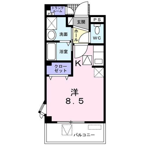 ソレイユ新狭山の間取り