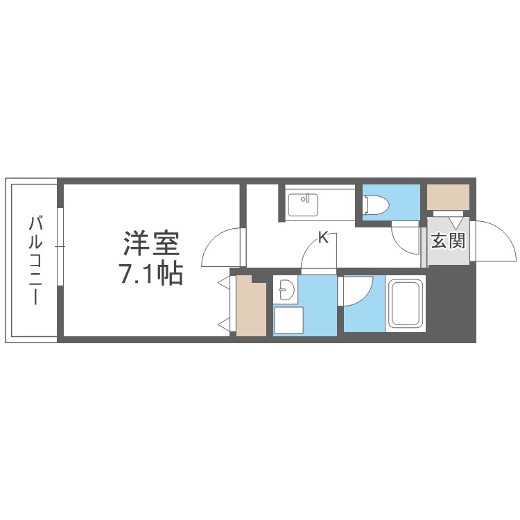 Ｓ－ＲＥＳＩＤＥＮＣＥ北円山ａｌｅｓｉａの間取り