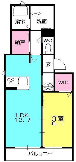 ＪＷ八ツ松IIの間取り