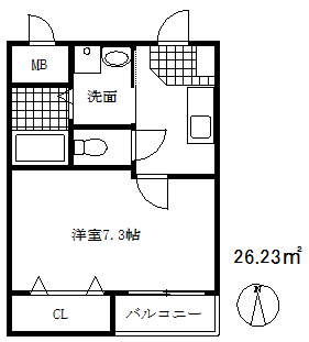 レジデンス赤坂の間取り