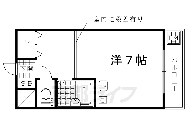 京都市上京区観世町のマンションの間取り