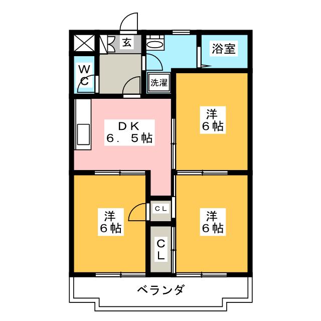 ルミエール若森　Iの間取り