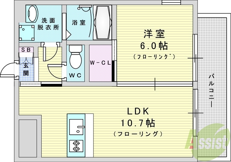 プレジオ御幣島の間取り