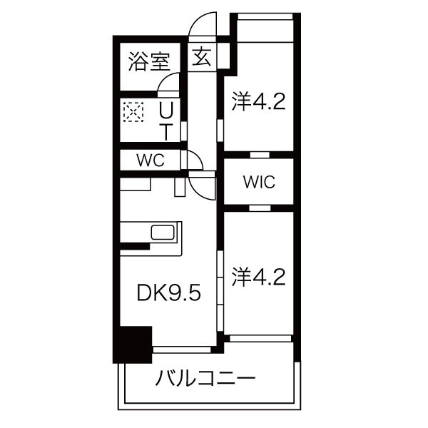 ヒルクレスト九大学研都市駅の間取り