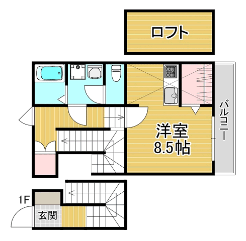 Ｌｅａｆ　九大学研都市の間取り