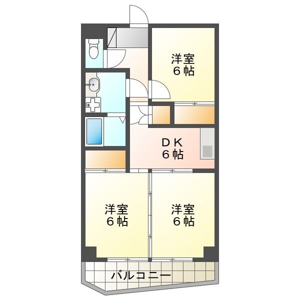 サンヒルズ松和花壇の間取り