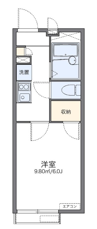 横浜市保土ケ谷区常盤台のアパートの間取り