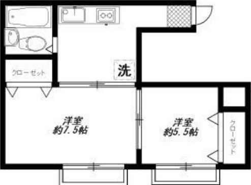 シャモット市ヶ谷の間取り