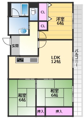 ベリオ高石の間取り