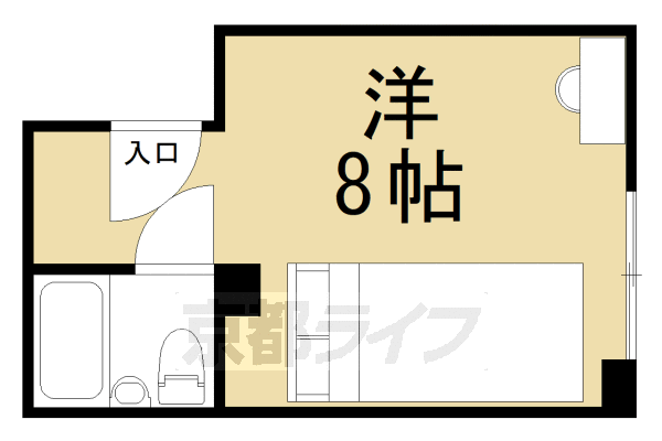 京都市下京区志水町のマンションの間取り