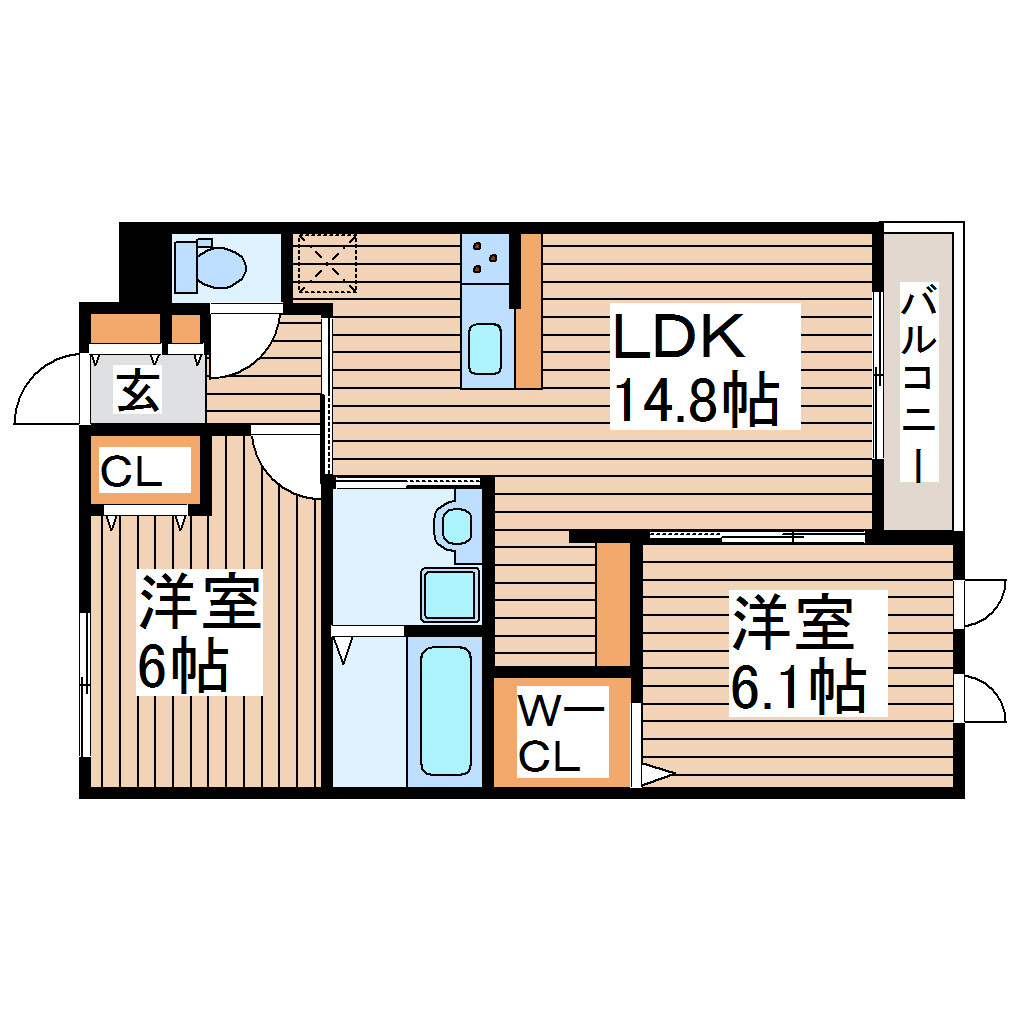 D-ROOM利府の間取り