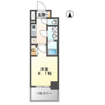 S-RESIDENCE堀田North IIの間取り