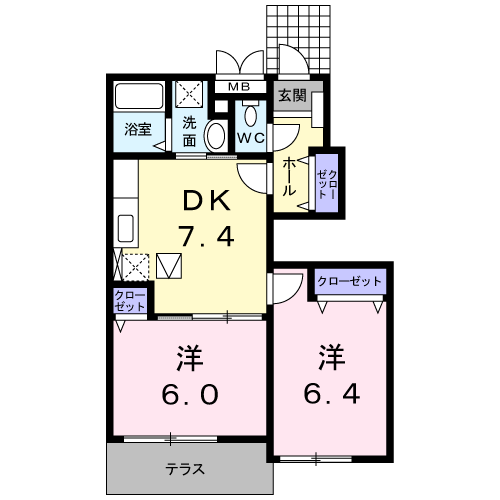 アグレアーブルIIの間取り