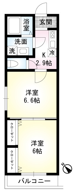 メゾンラテールの間取り