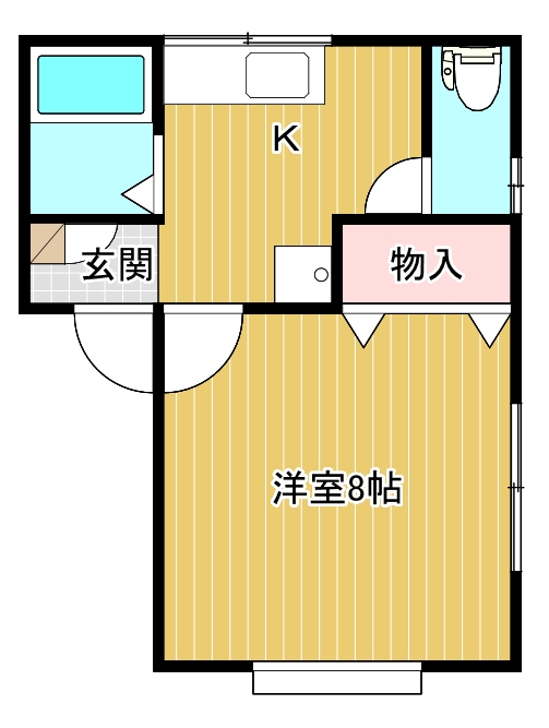 麻衣ハウスCの間取り