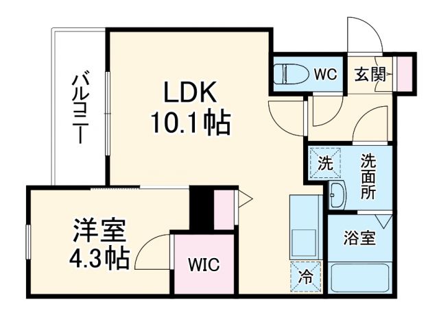 ジーメゾン妙興寺ルクシアの間取り写真