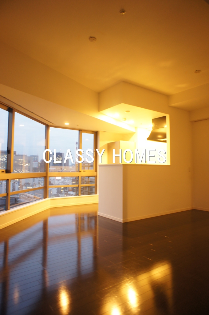 居室・リビング　2007年竣工　パークキューブ愛宕山タワー：居室