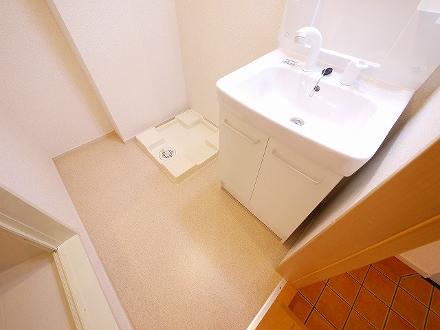 洗面設備　広い洗面スペース