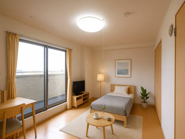 居室・リビング　CGで家具等を配置したもので家具等は含まれません