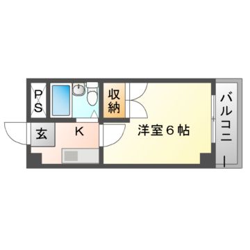 ＪＲ奈良線 宇治駅 徒歩9分 3階建 築43年の間取り写真