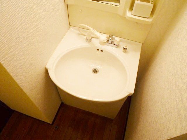洗面設備　シャンプードレッサー付洗面化粧台です