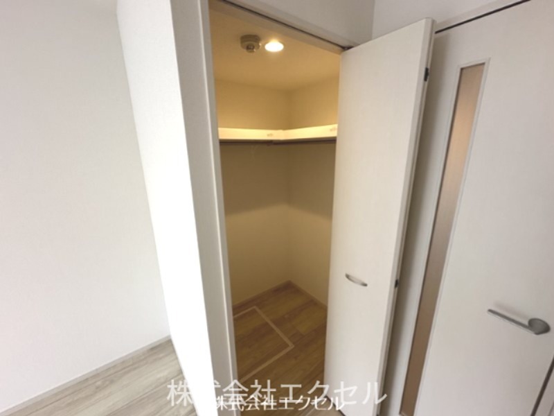 収納　ウォークインクローゼットです。