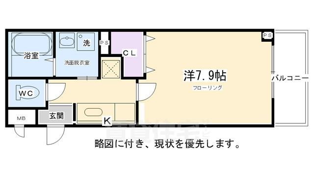阪急京都線 京都河原町駅 徒歩5分 4階建 築19年の間取り写真