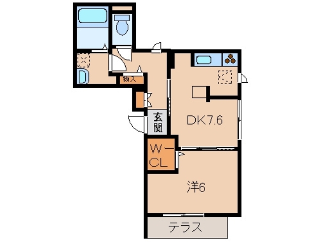 ベレオ紀三井寺の間取り写真