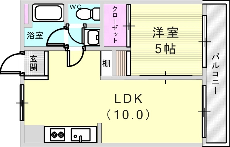 楠マンションの間取り写真