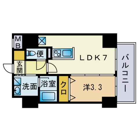 エンクレスト博多ハーモニーの間取り写真