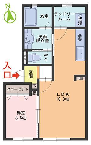 リブフラット城東 A棟の間取り写真