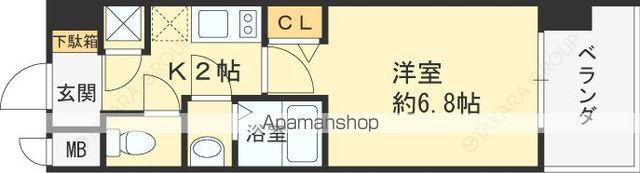 ＪＲ東西線 大阪城北詰駅 徒歩9分 11階建 築11年の間取り写真