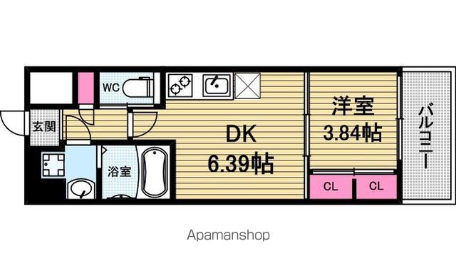 プレジオ松屋町の間取り写真
