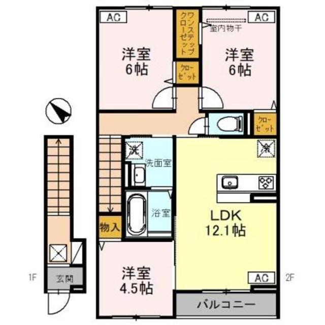 Newdorf弐番館の間取り写真