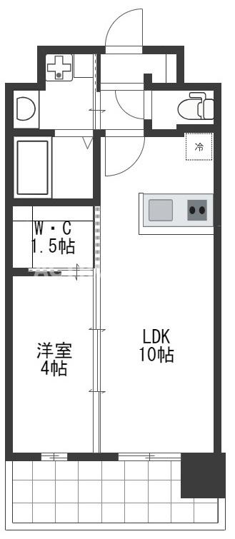 地下鉄御堂筋線 西田辺駅 徒歩7分 10階建 築4年の間取り写真