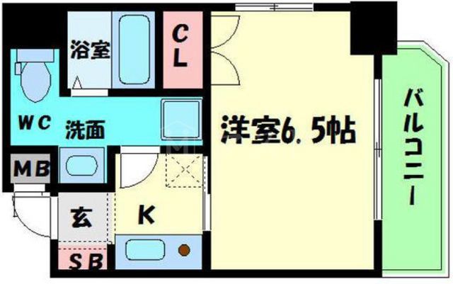 エスリード心斎橋西の間取り写真