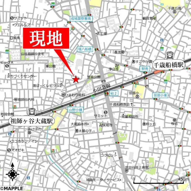 小田急線 祖師ケ谷大蔵駅 徒歩10分 2階建 築26年のその他写真